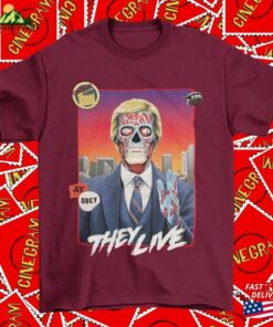 They Live V2 Movie T-Shirt Retro Graphic Tee Gift For Him Unisex
