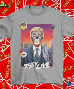 They Live V2 Movie T-Shirt Retro Graphic Tee Gift For Him Unisex 2 They Live V2 Movie T Shirt Retro Graphic Tee Gift For Him Unisex 3
