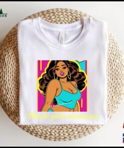 Thick Girl Summer Melanin Doll T-Shirts T-Shirt Unisex