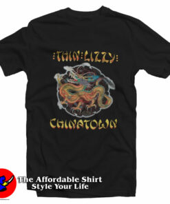 Thin Lizzy Chinatown 80s Vintage Unisex T-Shirt On Sale