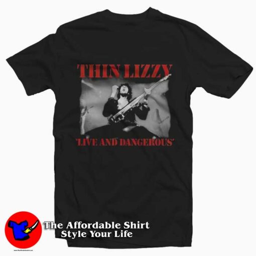 Thin Lizzy Live And Dangerous Graphic T-Shirt On Sale