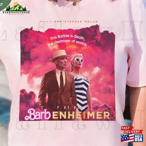 This Barbie Destroye The World Barbenheimer 72123 Shirt Oppenheimer Cillian Murphy Margot Robbie T-Shirt Sweatshirt