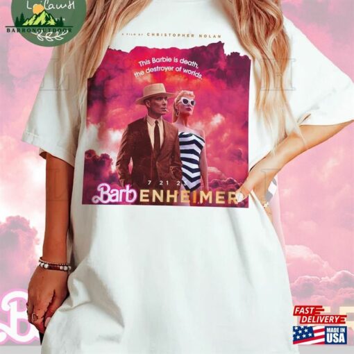 This Barbie Destroye The World Barbenheimer 72123 Shirt Oppenheimer Cillian Murphy Margot Robbie T-Shirt Sweatshirt