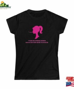 This Barbie Does Whatever She Wants Pink Tee Y2k Slogan 2000S Inspired Fashion Classic Hoodie