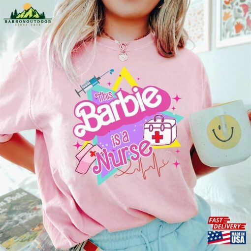 This Barbie Is A Nurse T-Shirt Rn Shirt Oppenheimer 2023 Movie Tee Classic Hoodie