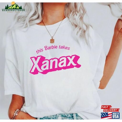 This Barbie Takes Xanax Shirt Party Hoodie Unisex