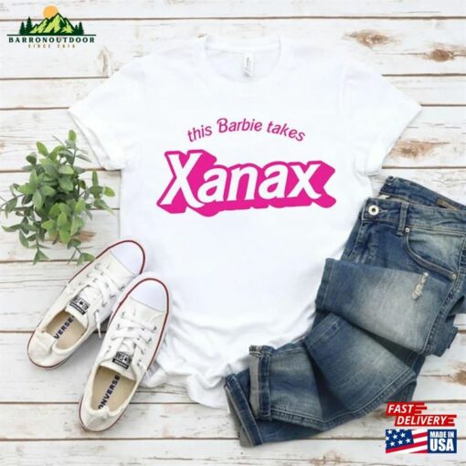 This Barbie Takes Xanax Shirt Party Hoodie Unisex