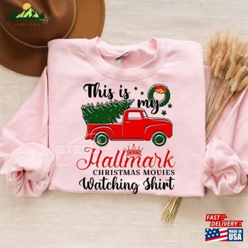 This Is My Movie Watching T-Shirts Hallmark Christmas Movies Sweatshirt Holiday Spirit Shirts Unisex