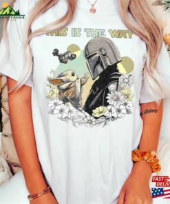 This Is The Way Comfort Colors Shirt Vintage Floral Star War T-Shirt Mandalorian Tee Unisex Sweatshirt This Is The Way Comfort Colors Shirt Vintage Floral Star War T-Shirt Mandalorian Tee Unisex Sweatshirt