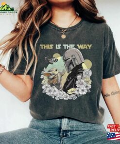 This Is The Way Comfort Colors Shirt Vintage Floral Star War T-Shirt Mandalorian Tee Unisex Sweatshirt