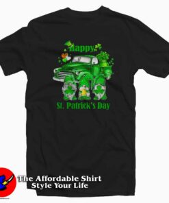 Three Gnomes Holding Clover Shamrocks T Shirt Gift Irish Day 1