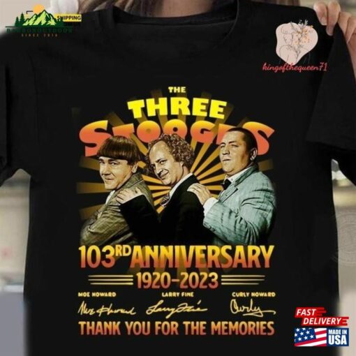 Three Stooges 103Rd Anniversary 1920 2023 Shirt The Tee Classic Sweatshirt