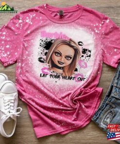 Tiffany Bride Of Chucky Eat Your Heart Out Horror Movie Bleached T-Shirt Unisex