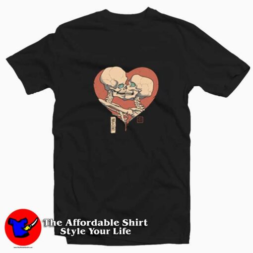 Till Death Do Us Part Kissing Love Unisex T-shirt On Sale