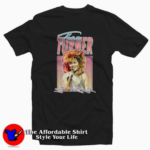 Tina Turner Graphic Art Christmas Unisex T-shirt On Sale