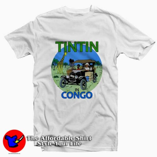 Tintin In Congo Tee Shirt