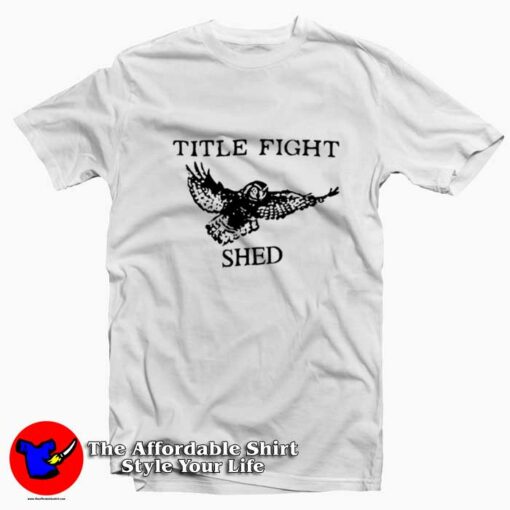 Title Fight Shed Owl Vintage Graphic T-Shirt On Sale