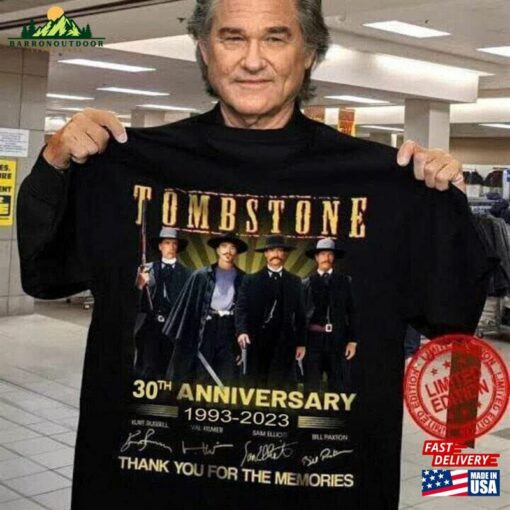 Tombstone 30Th Anniversary 1993 2023 Thank You For The Memories T-Shirt Movie Hoodie