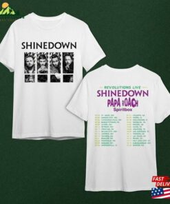 Tour 2023 Shinedown T-Shirt Band Graphic Shirt The Revolutions Live Rock Music Concert Hoodie
