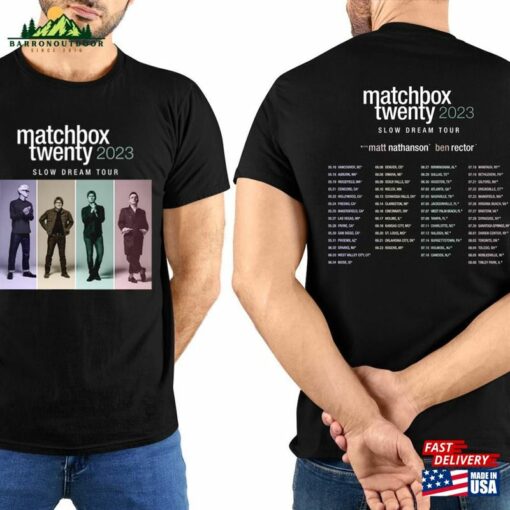 Tour 2023 Shirt Matchbox Twenty Band 20 Slow Dream Classic Unisex