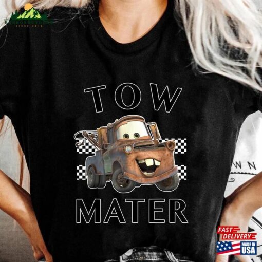 Tow Mater Shirt Disney Cars Checkered Vintage Hoodie Classic