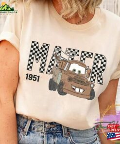 Tow Mater Shirt Disney Cars Checkered Vintage Sweatshirt Hoodie Tow Mater Shirt Disney Cars Checkered Vintage Sweatshirt Hoodie
