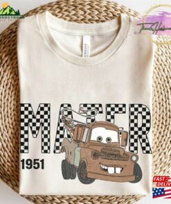 Tow Mater Shirt Disney Cars Checkered Vintage Sweatshirt Hoodie