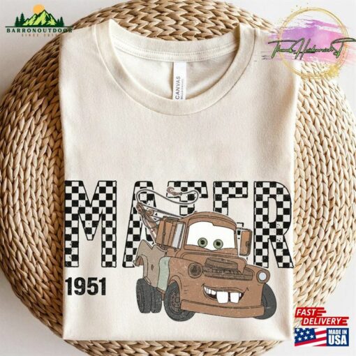 Tow Mater Shirt Disney Cars Checkered Vintage Sweatshirt Hoodie