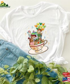 Toy Story Characters Tea Cup Shirt Tee T-Shirt Disney Balloon Classic Sweatshirt