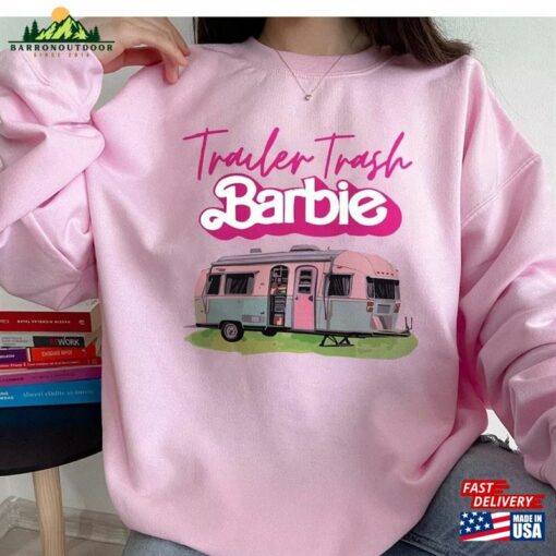 Trailor Trash Shirt Barbie Funny Barb Classic Unisex