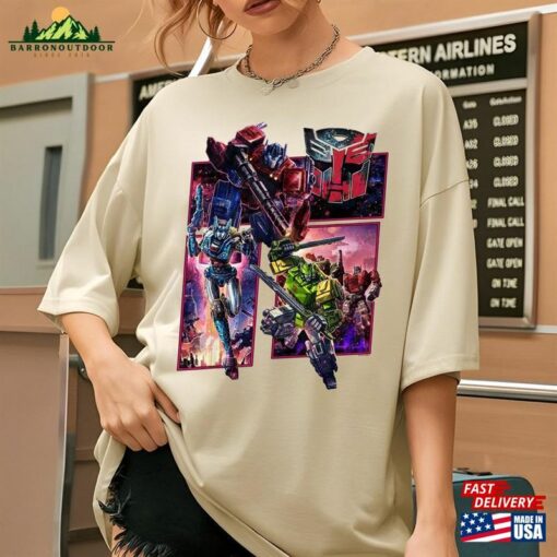 Transformers War For Cybertron Autobot Panels Comfort Colors® Shirt Movie Rise Of The Beasts Hoodie Classic