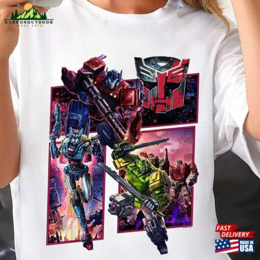 Transformers War For Cybertron Autobot Panels Comfort Colors® Shirt Movie Rise Of The Beasts Hoodie Classic