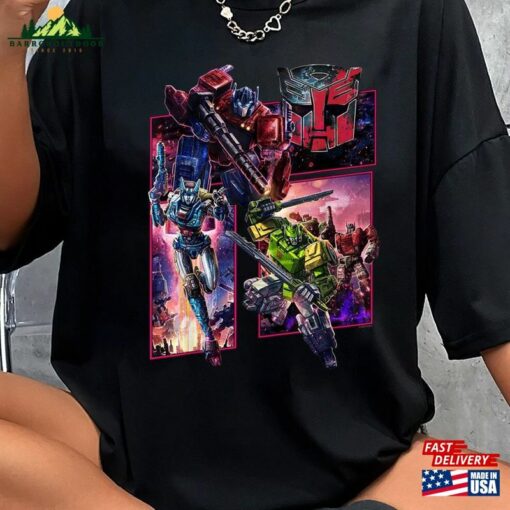 Transformers War For Cybertron Autobot Panels Comfort Colors® Shirt Movie Rise Of The Beasts Hoodie Classic