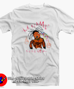 Travis Scott LA Flame Forever Cactus Jack T Shirt On Sale 1