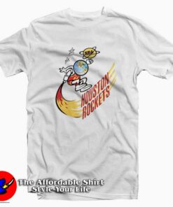 Travis Scott x Mitchell Ness Houston Rockets T shirt On Sale 1