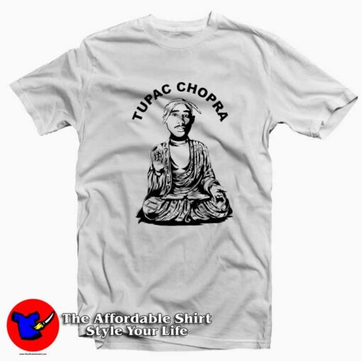 Tupac Chopra Funny Rapper Mashup Unisex T-shirt On Sale