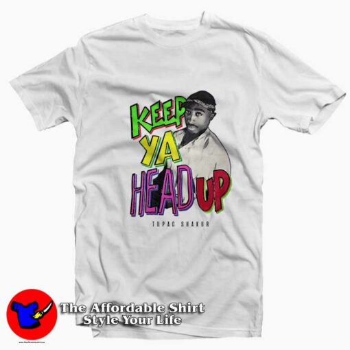 Tupac Shakur Keep Ya Head Up Vintage T-shirt On Sale