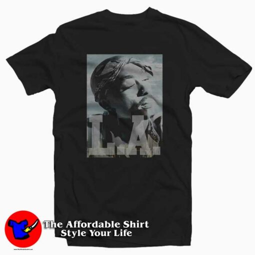 Tupac Shakur LA Skyline T Shirt For Men Or Women