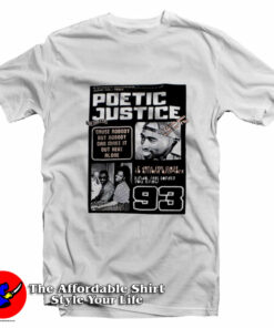 Tupac Shakur Poetic Justice Movie Vintage T Shirt On Sale 1