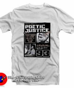 Tupac Shakur Poetic Justice Movie Vintage T-Shirt On Sale 1 Tupac Shakur Poetic Justice Movie Vintage T Shirt On Sale 2