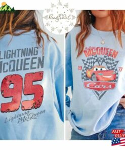 Two Sided Disney Lightning Mcqueen 95 Shirt Pixar Radiator Springs Cars Scenic Route T-Shirt Unisex 3 Two Sided Disney Lightning Mcqueen 95 Shirt Pixar Radiator Springs Cars Scenic Route T Shirt Unisex 4