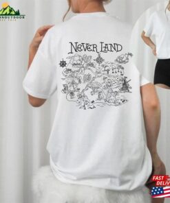 Two Sided Disney Peter Pan Neverland Map Shirt Movie T-Shirt Sweatshirt 3 Two Sided Disney Peter Pan Neverland Map Shirt Movie T Shirt Sweatshirt 4