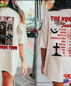 Two Sided Vintage Halloween Characters The Horror Tour Shirt T-Shirt Sweatshirt 2 Two Sided Vintage Halloween Characters The Horror Tour Shirt T Shirt Sweatshirt 3
