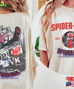 Two Sided Vintage Spider Punk Shirt Retro Hoodie Unisex