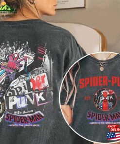 Two Sided Vintage Spider Punk Shirt Retro Hoodie Unisex