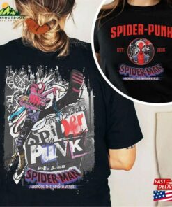 Two Sided Vintage Spider Punk Shirt Retro Hoodie Unisex 3 Two Sided Vintage Spider Punk Shirt Retro Hoodie Unisex 4