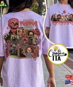 Two Sided Vintage Universal Studios Halloween Horror Nights 2023 Shirt Movie Character Costume T-Shirt Sweatshirt 2 Two Sided Vintage Universal Studios Halloween Horror Nights 2023 Shirt Movie Character Costume T Shirt Sweatshirt 3