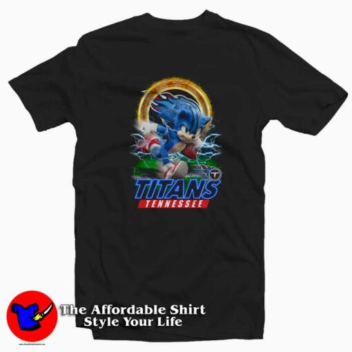 Ultra Sonic The Hedgehog Tennessee Titans T-shirt On Sale