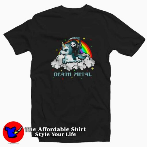 Unicorn Death Metal Rocker Go To Hell Unisex T-shirt On Sale