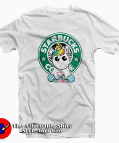 Unicorn Drink Coffee On Starbuck Unisex T shirt On Sale 1